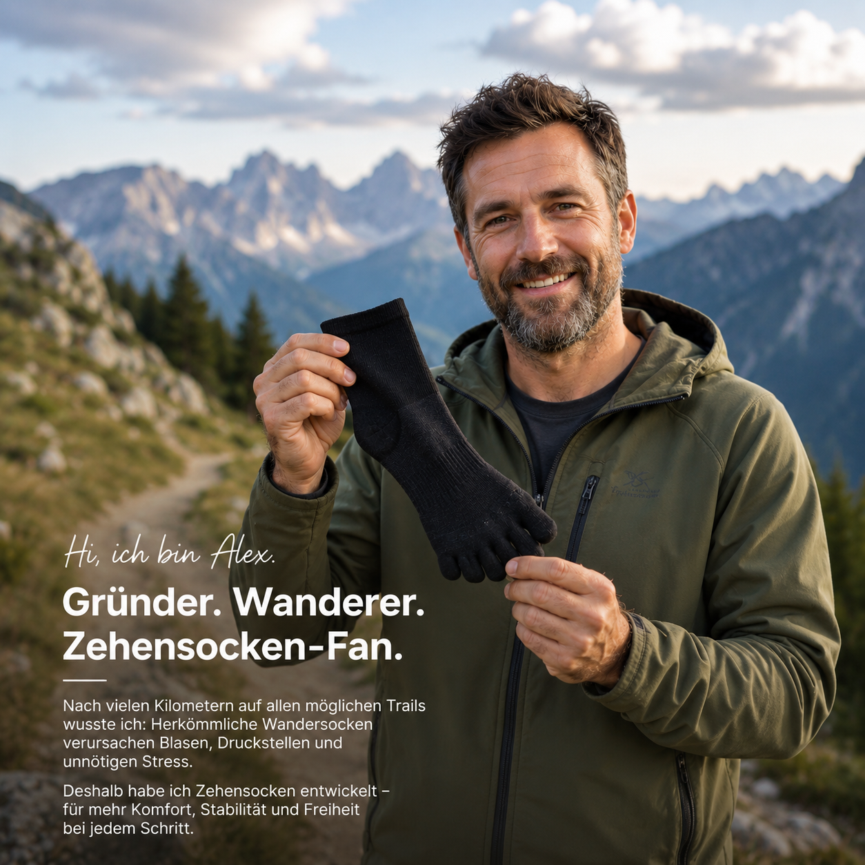 TrailStep - Zehensocken