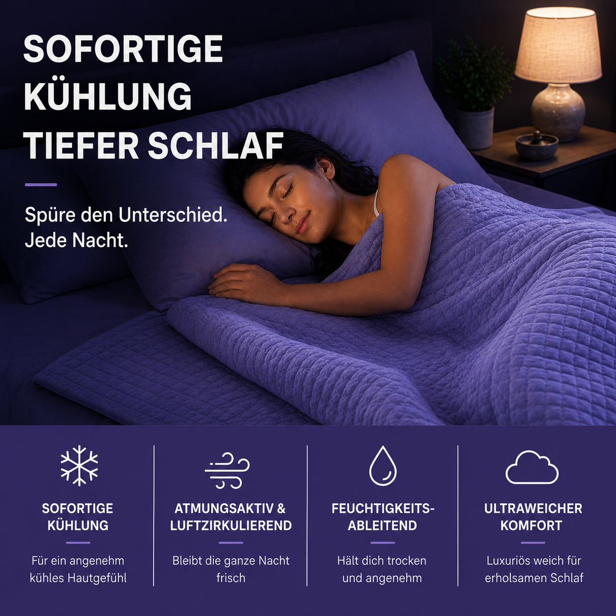 Kühldecke für heiße Nächte