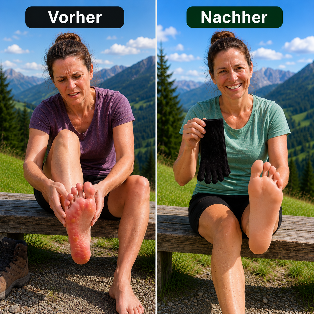 TrailStep - Zehensocken